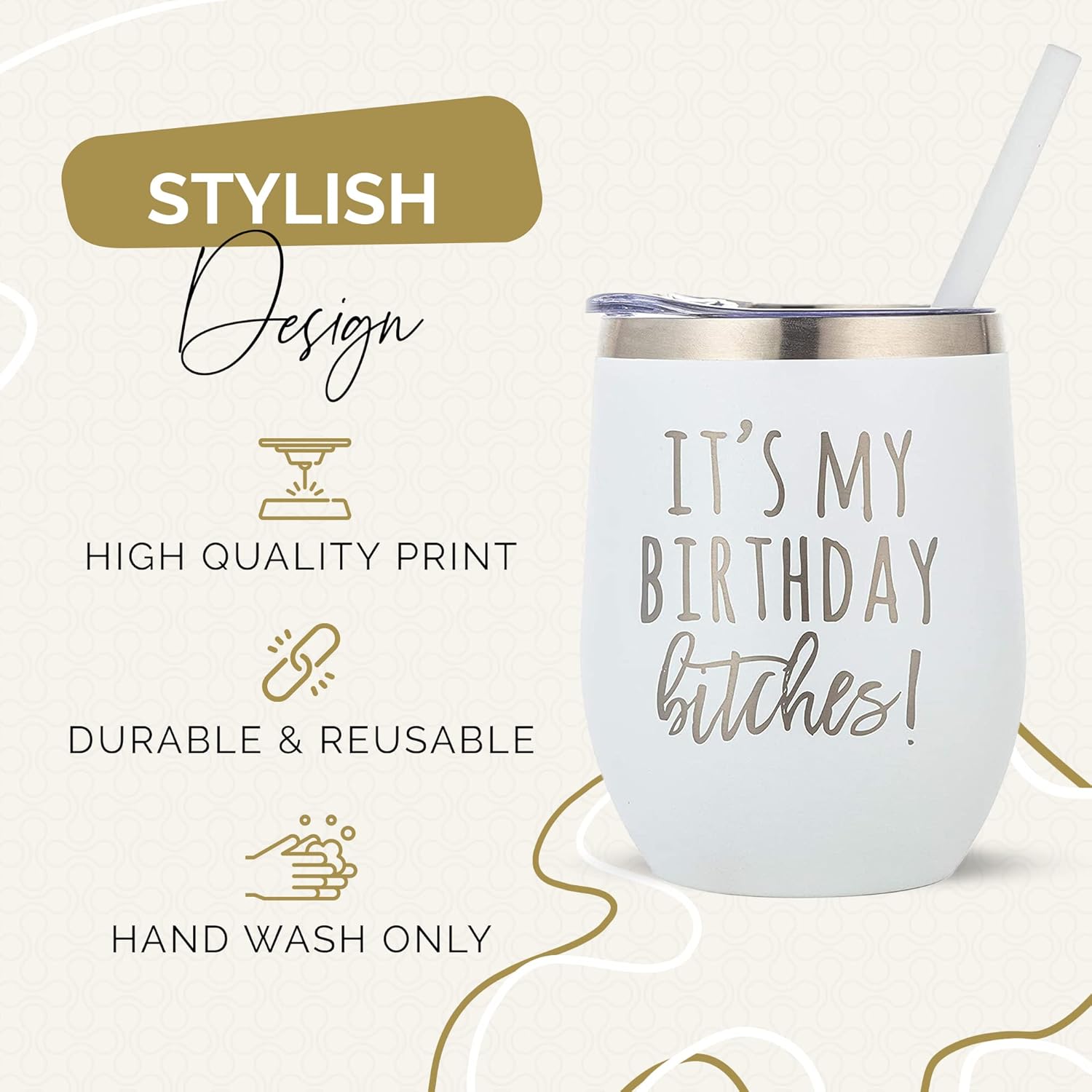 Cheers to Fun: Review of the Birthday Bitches Wine Tumbler!