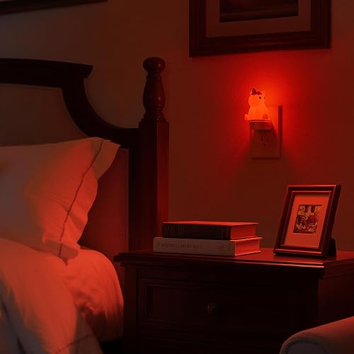 Miniatura 6 de DORESshop Luz nocturna LED, linda, unicornio 3D, enchufable a la pared, sensor de atardecer a amanecer, RGB + blanco suave de 3000 K, regalo,