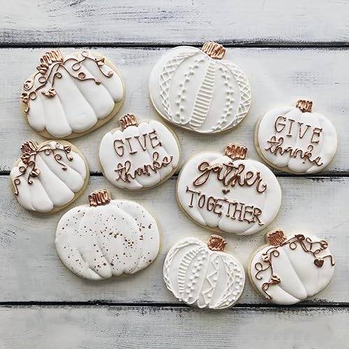 Miniatura 4 de Juego de cortadores de galletas de calabaza, 4 pulgadas, 3.2 pulgadas, 1.96 pulgadas, cortador de galletas de Halloween, otoño, Acción de Gracias,