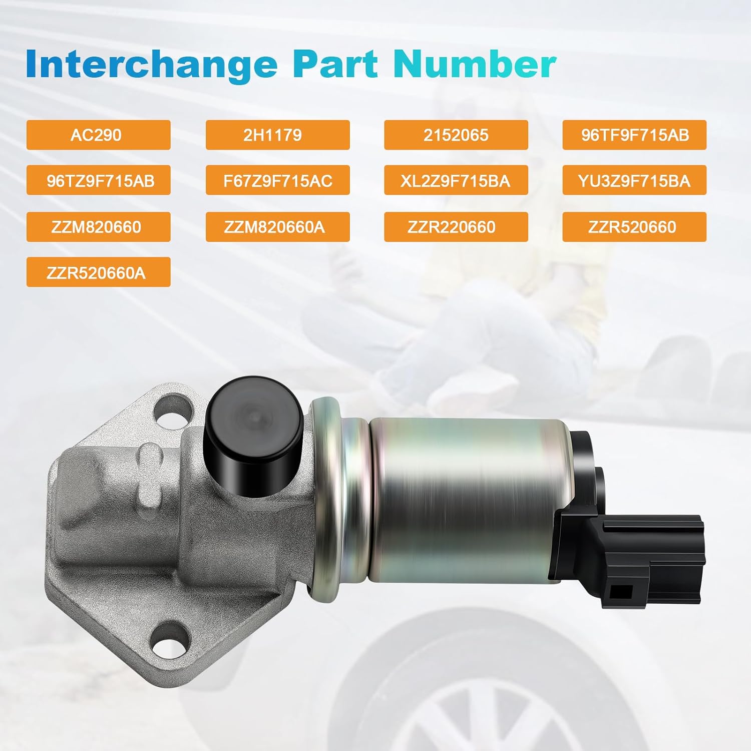 NPAUTO Idle Air Control Valve Compatible with Ford Explorer Ranger 4.0L V6 1997 1998 1999 2000, 97-00 B4000 AC290 ZZR520660 ZZR520660A