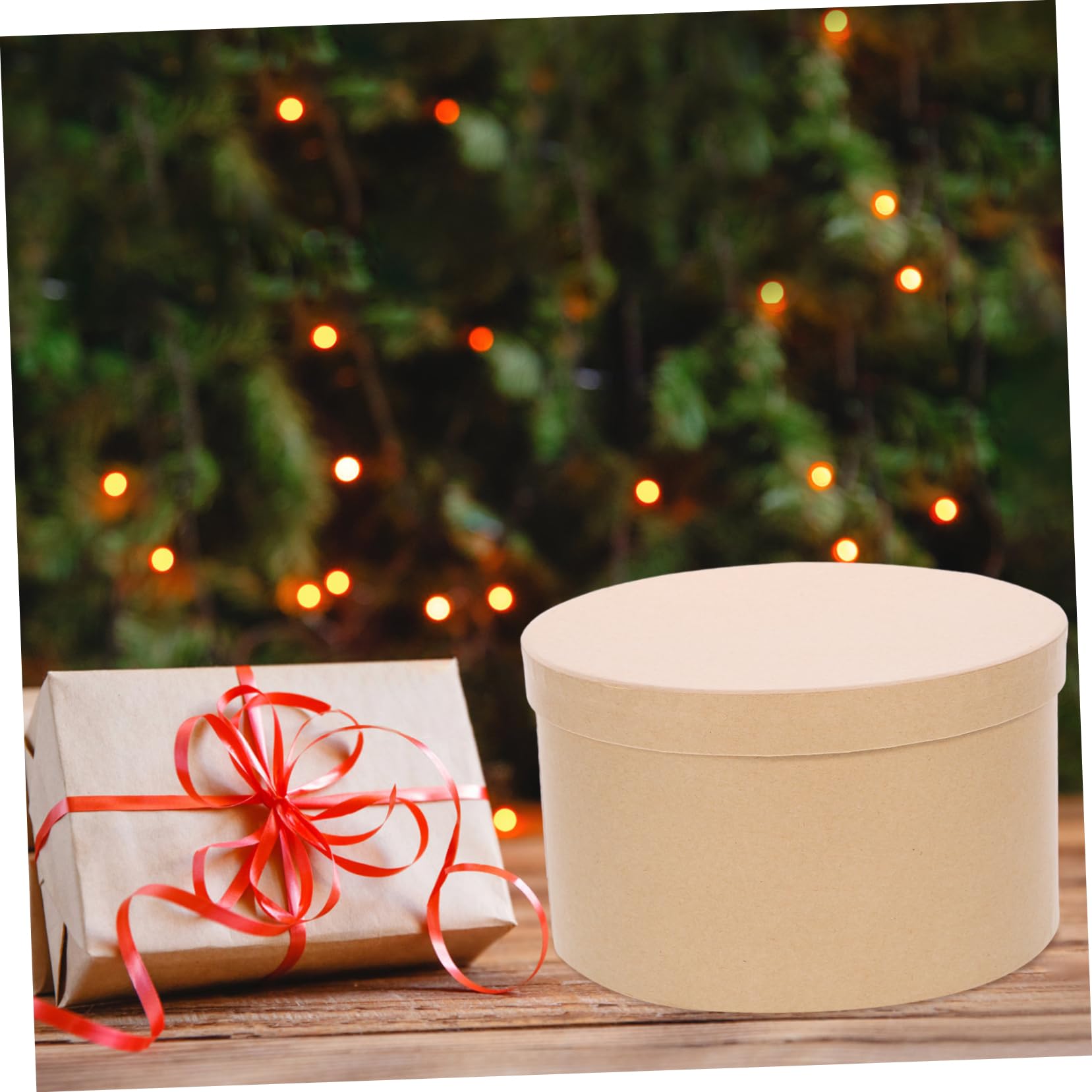 Alipis Runde Kraftpapier Geschenkboxen Teiliges Diy Malset mit Deckel Vielseitig als Süßigkeiten und Schmuckverpackung Leichte Aufbewahrung für Partygeschenke und Kosmetik Braune Kartons