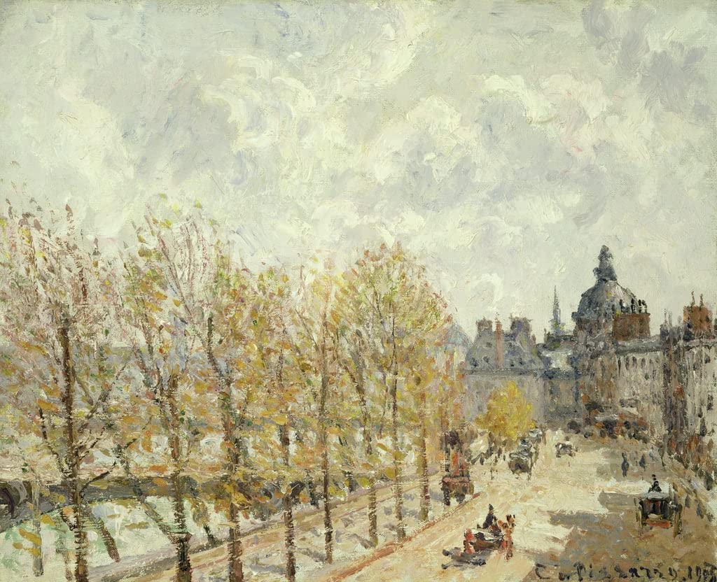 Tableaux Impressionnisme Pissarro le quai de Malaquais déco 60x90 - 5