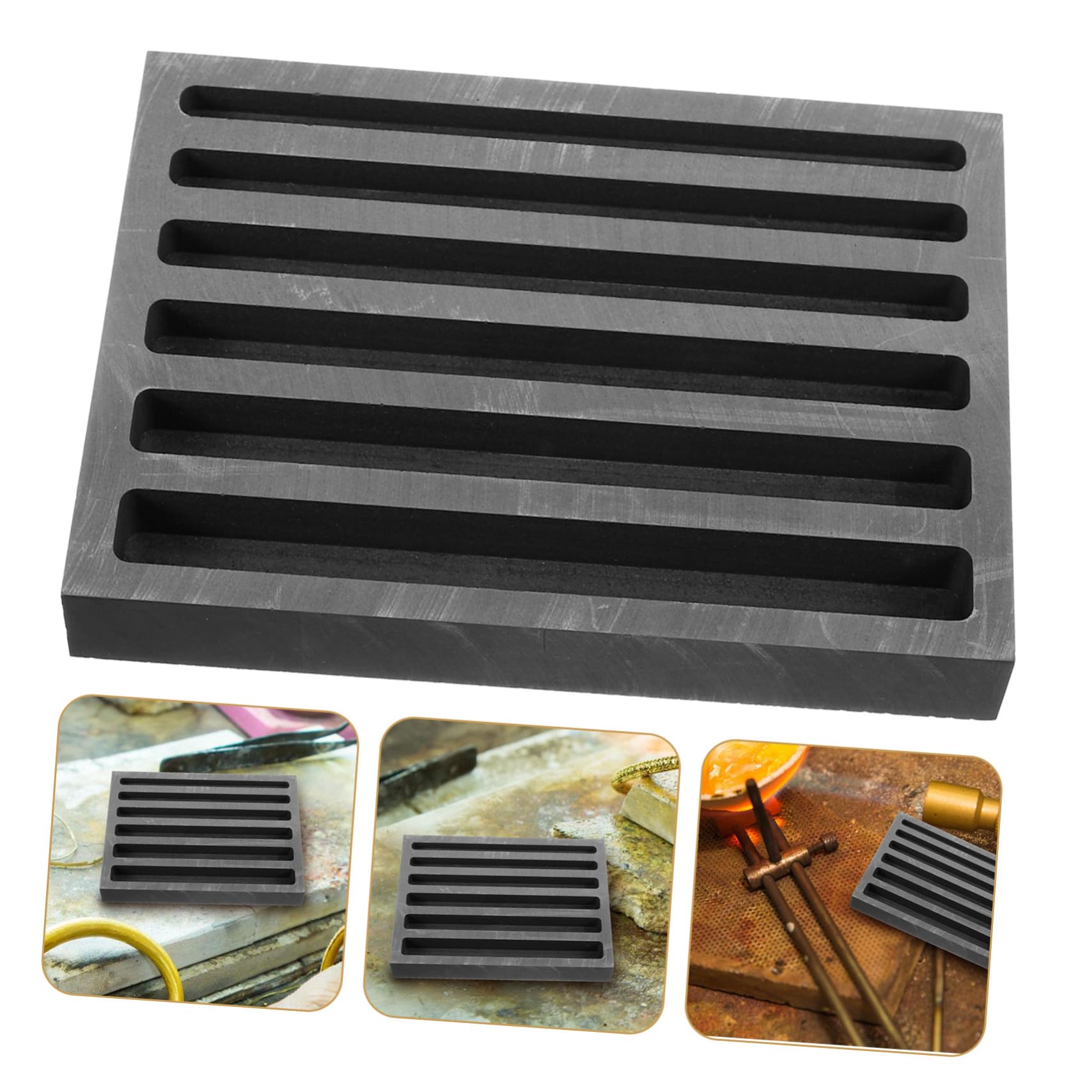 DOITOOL 5 Piezas Reutilizable Fundición de Metales Lingotes Plata Herramienta de Fundición Cobre Práctico y Duradero Proyectos de