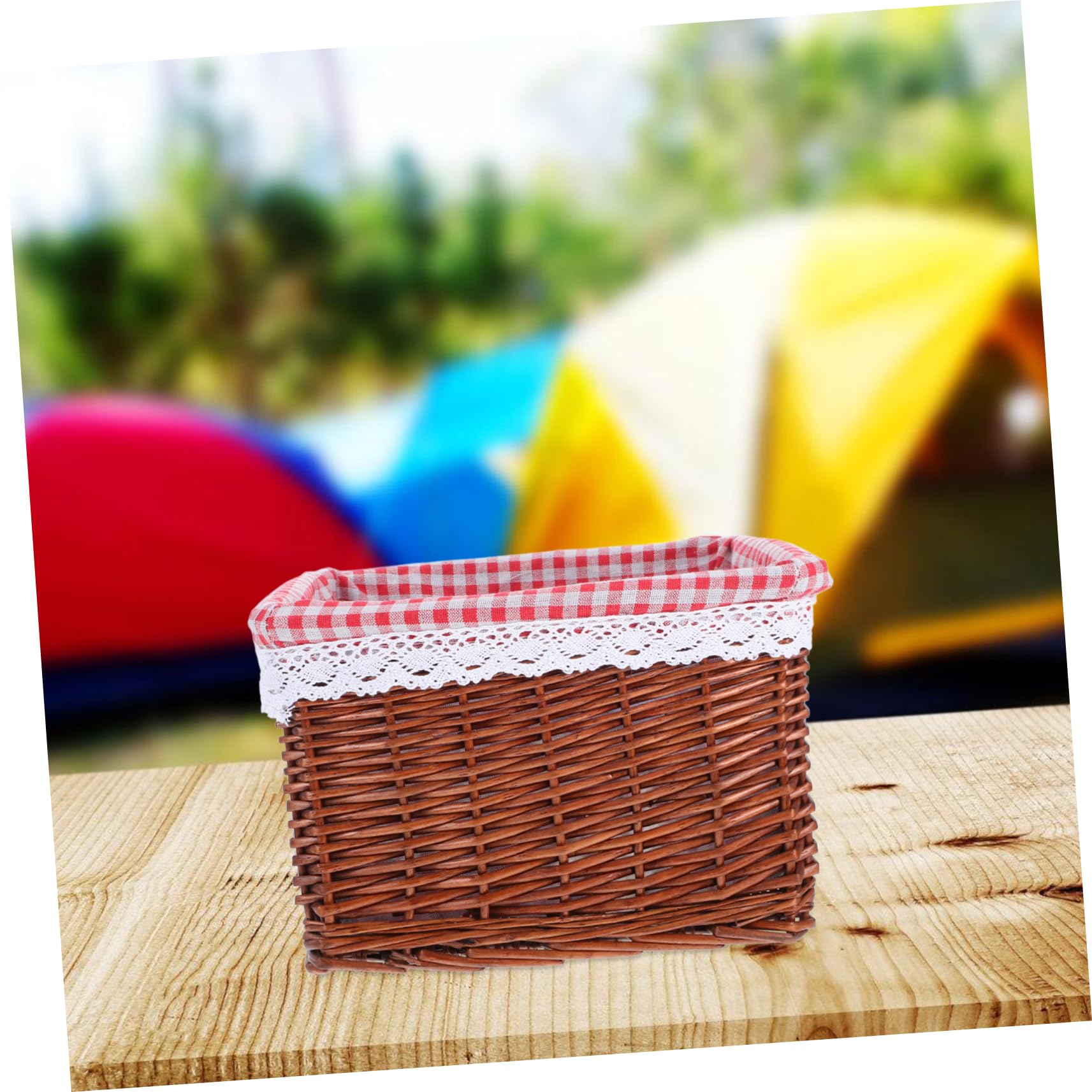 Cesta de Almacenaje Tejida Cuadrada de Mimbre para Hogar | Forma de Cubo, Estilo Natural, para Ropa y Juguetes, Diseño Sencillo para Ordenar y Ahorrar Espacio