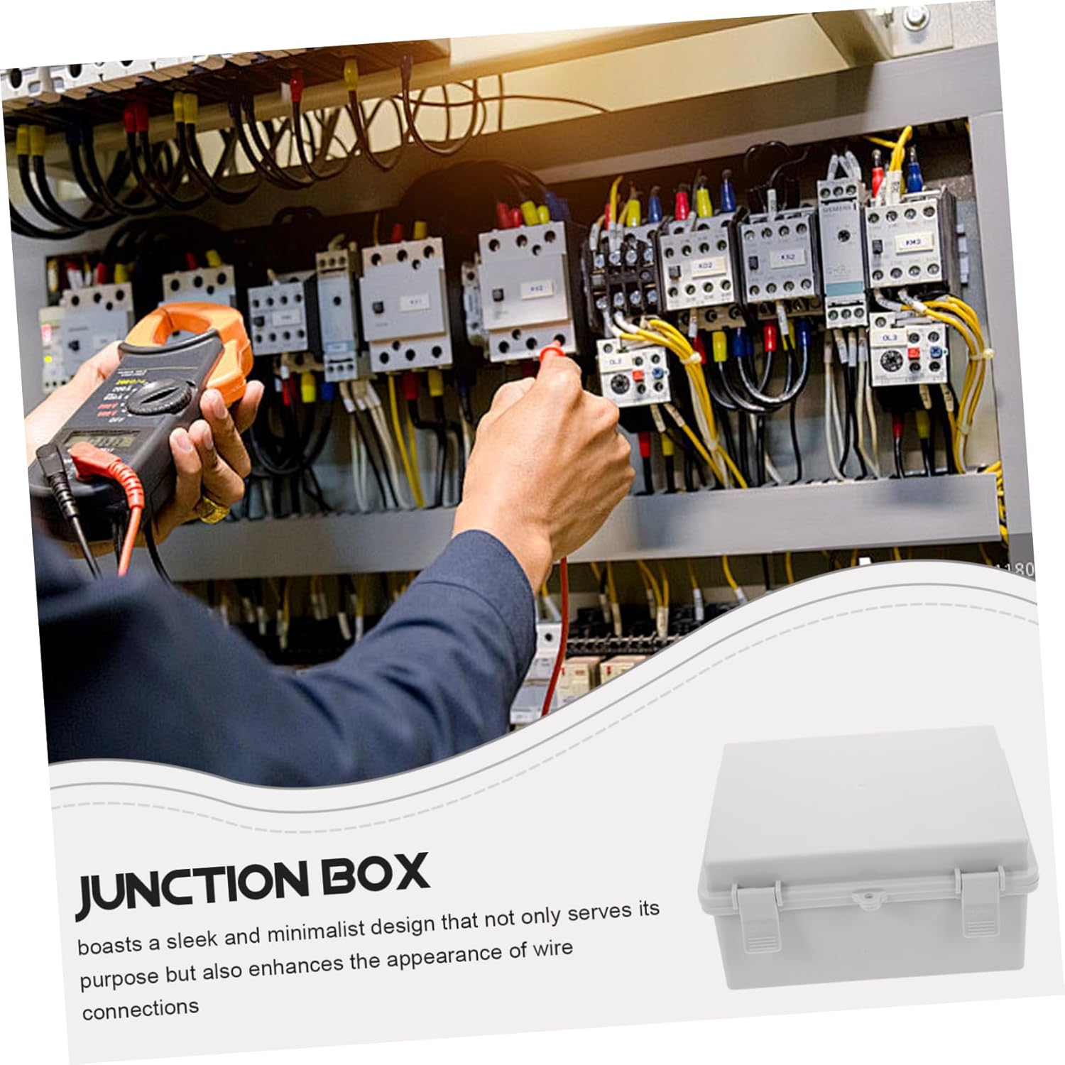 2pcs Weatherproof Electrical Boxes for Electronics Project Boxes Secure Cable Holder