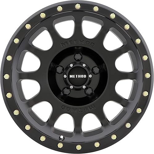 Miniatura 2 de Method Race Wheels 305 NV Negro Mate 17x8.5 pulgadas, 5x4.5 pulgadas, desplazamiento de 0mm, 4.75 pulgadas de eje posterior, MR30578512500