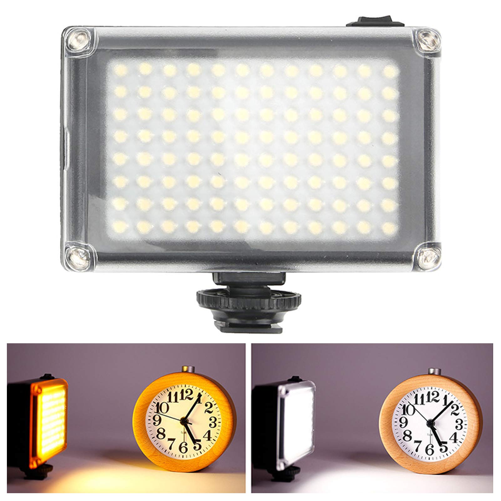 LED Videolicht Für Kamera – Tragbares Fülllicht Mit Blitzschuh, Hohe Helligkeit, Warmes & Kaltes Licht