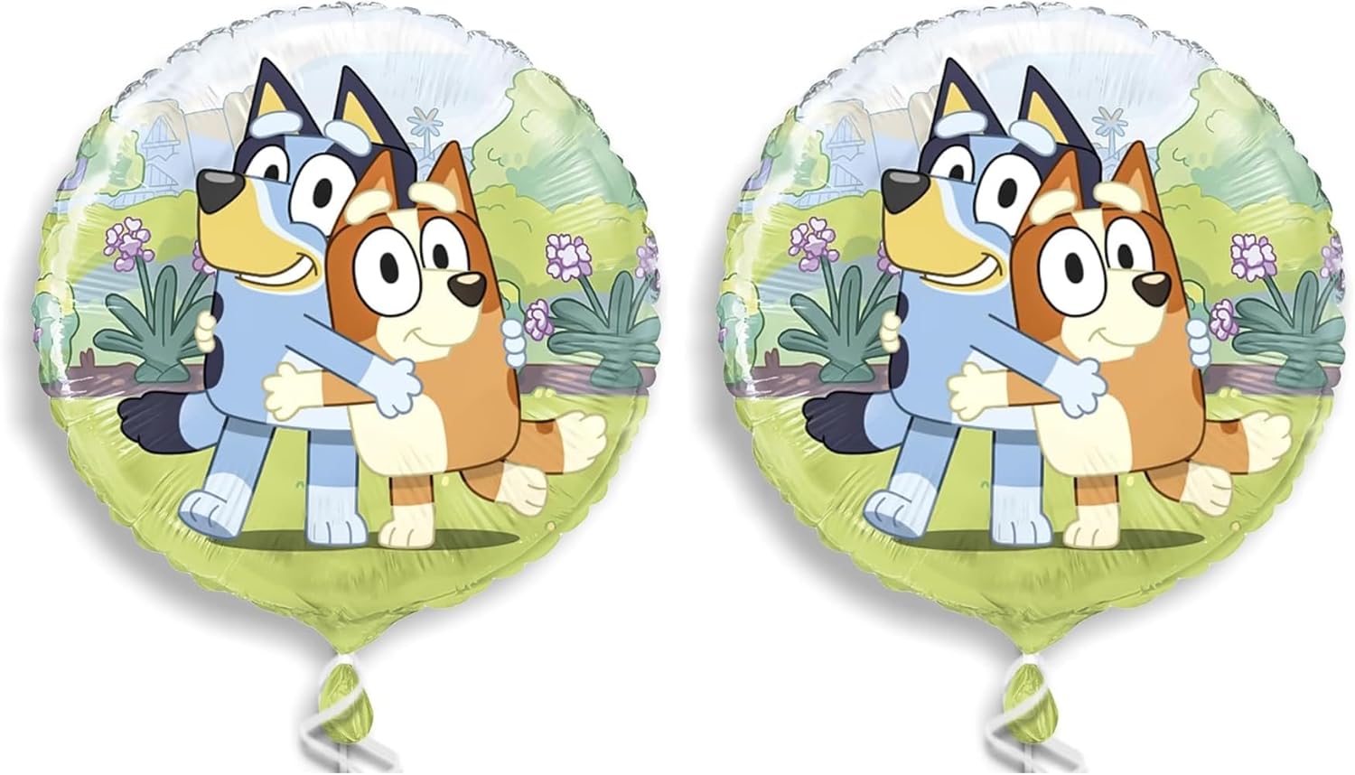 Bluey Round Multicolor Foil Balloon - 18" | Premium Quality & Reusable - Perfect for Celebrations & Kids Parties (1 Count Pack)