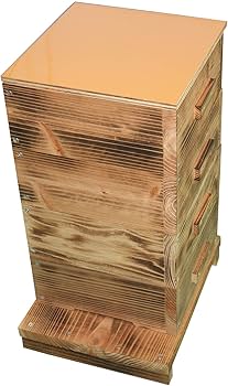 日本蜜蜂重箱式巣箱四段セット syumatsuyoho_hive4