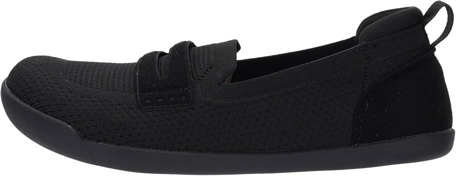 WHITIN Women's Round Toe Slip On Penny Loafers | Wide Width Barefoot Flats with Breathable Knit - Image 2