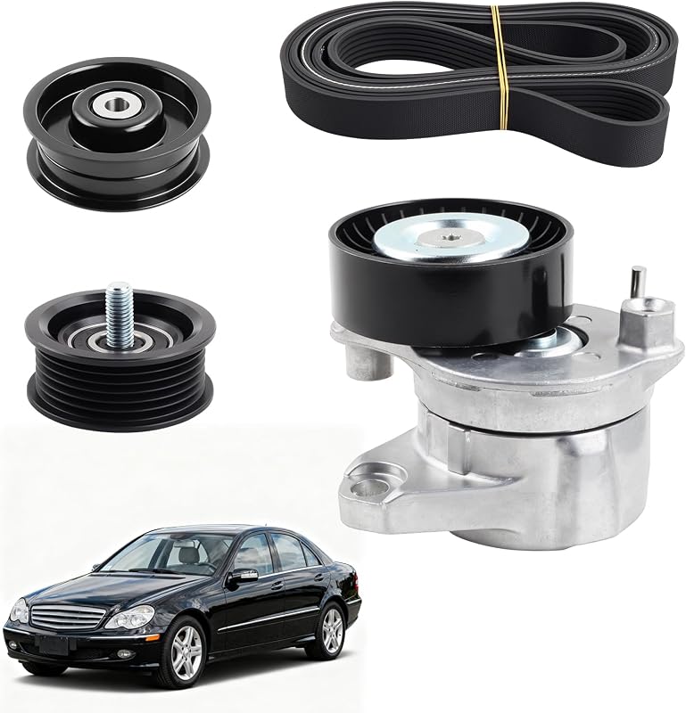 Kit de tensionador, polias guia e correia serpentina Citumo para Mercedes-Benz – 1 kit