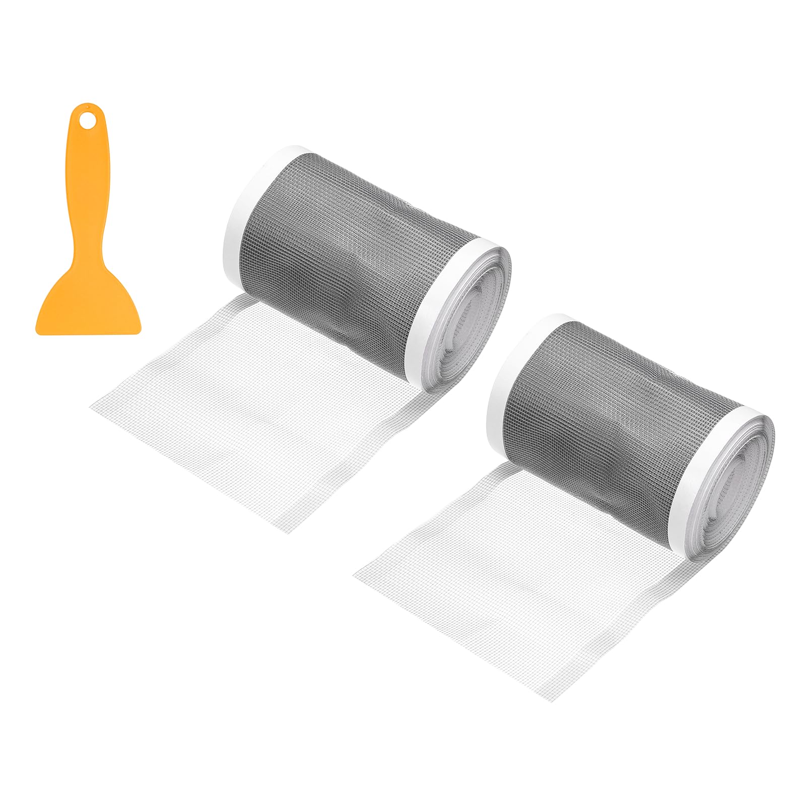 Filtre de vidange douche jetable en rouleau de maille fine adhésive avec raclette de retrait