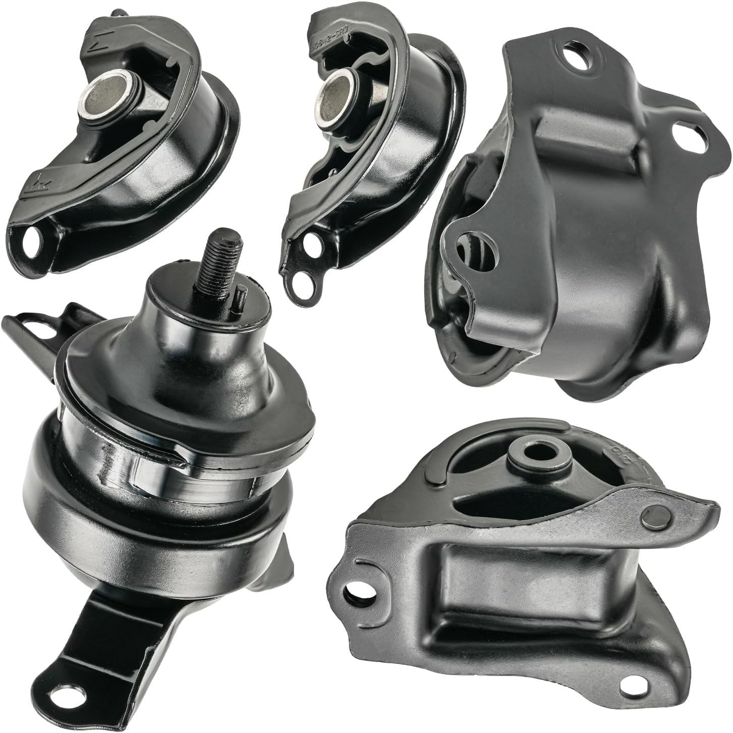 PHILTOP Engine Motor Mount and Trans Mount Compatible with Honda CR-V 1997 1998 1999 2000 2001, Auto Transmission, Replace# A6502, A6585, A6520, A6506, A6526, 5PCS