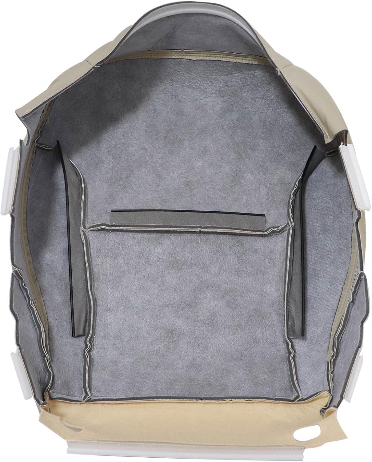 NLQR Front Driver and Passenger Side Bottom Replacement Seat Covers Tan Microfiber Leather Compatible with Lexus ES300 ES330 2002 2003 2004 2005 2006