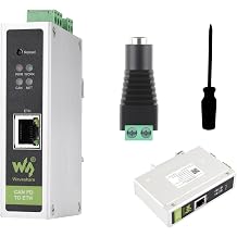 Industrial CAN FD Converter, CAN FD to ETH Bidirectional Data Communication, Supports 5 Data Conversion Modes and CA N 2.0A/2.0B Protocols, Rail-Mount Support