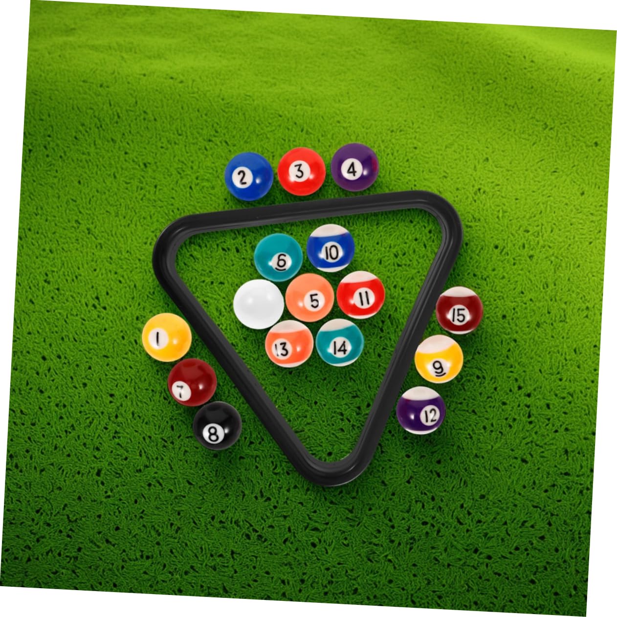 Abaodam Mini Jeu de Table avec 17 Mini-balles en Résine et Accessoires de Table de Billard, Design Sûr et Adapté aux Garçon et Filles pour Usage en Intérieur et Outdoor