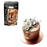 Vista 19 de Confect Fondant for Cakes Chefs Choice for Cake Decorating Shimmering Silver Metallic Fondant 8.82 Oz Dorado champán