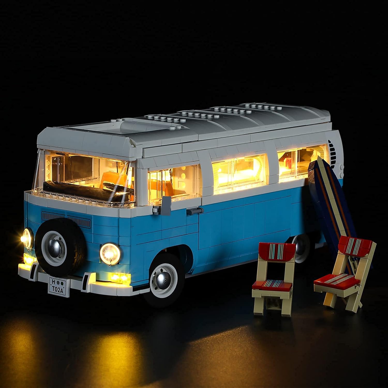BRIKSMAX Led Lighting Kit for T2 Camper Van - Compatible with Lego 10279 Building Blocks Model- Not Include The Lego Set