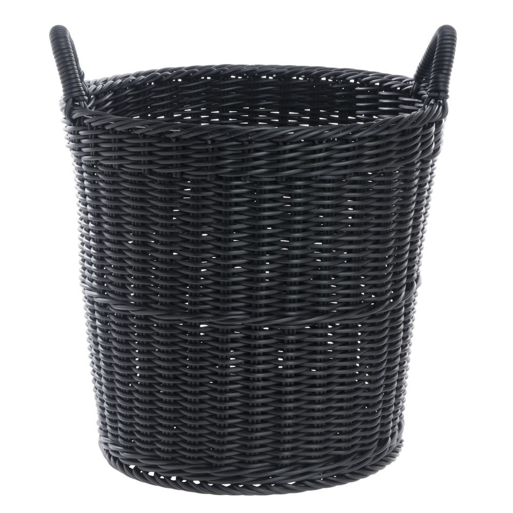Black Display Basket - 16"Dia x 15"H by HUBERT – Plastic, Black, Model VR-5028-2 BLACK