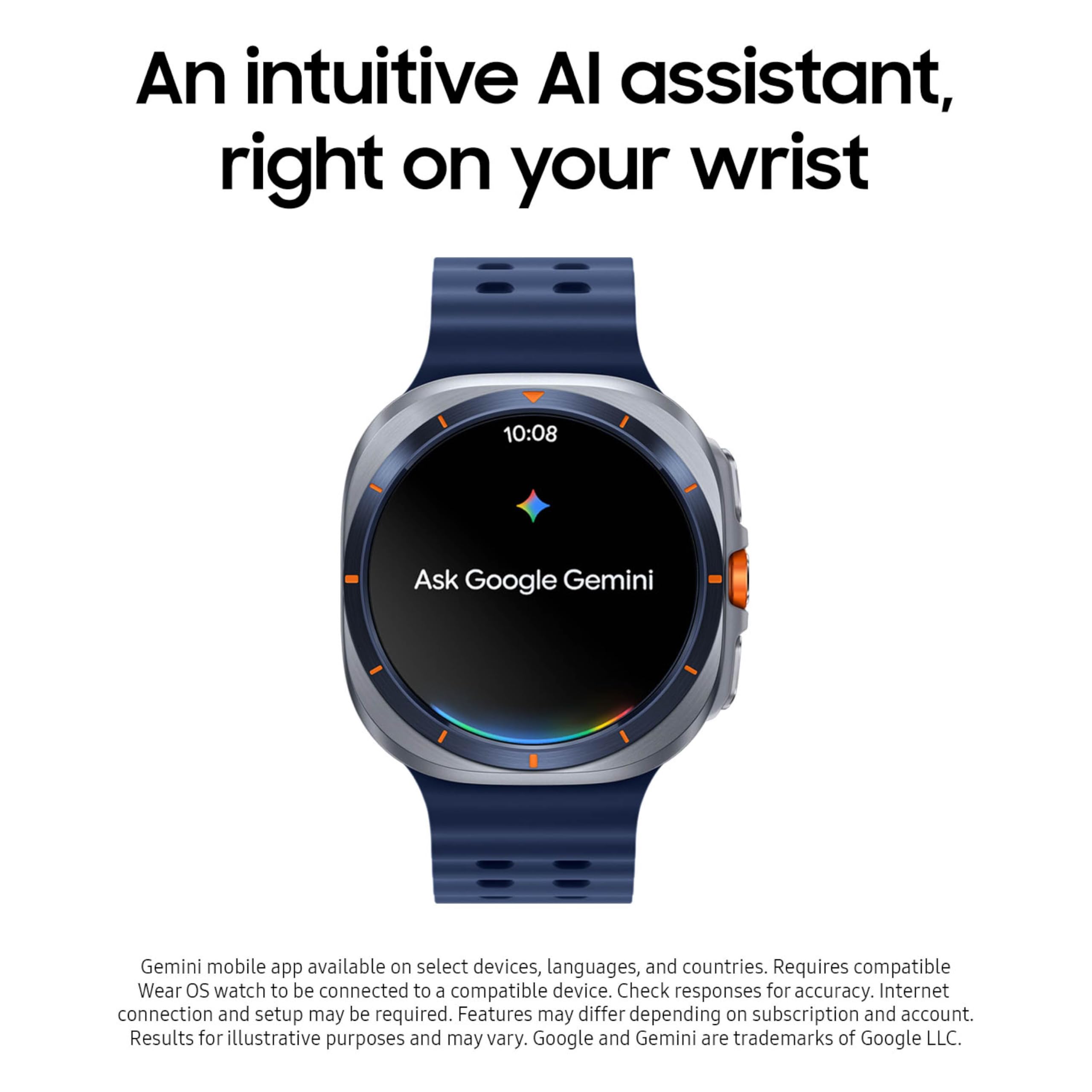Samsung Galaxy Watch Ultra (2025) 47mm LTE Smartwatch, Titanium Casing, Advanced Sleep Coaching, Running Coach, Energy Score, Heart Rate Tracking, GPS, Titanium Blue [US Version, 2 Yr Warranty]