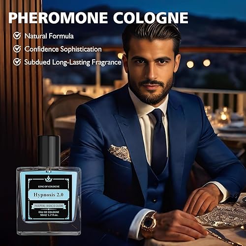 Miniatura 3 de Her Ioss - Colonia de feromonas para hombres, colonia Hypnosis 2.0 para hombres, colonia de hipnosis infundida con feromonas, mejora la atracción,