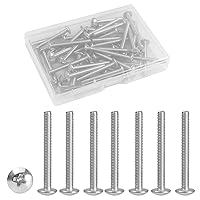 Vista 39 de MroMax Tornillos de máquina M2.0.197 x 0.157 in Tornillos Phillips Cross Truss Head Tornillo 304 Pernos de sujeción de acero inoxidable 15pcs