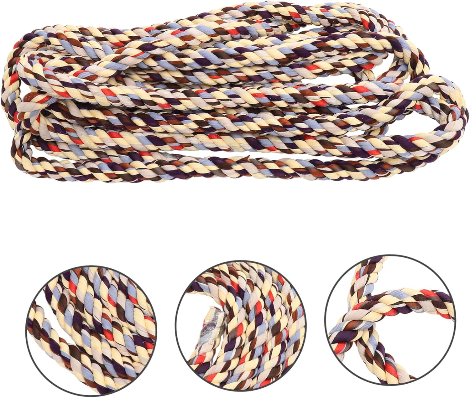 BESPORTBLE Colorful Tug of War Rope Durable Cloth Competition Cord for Outdoor Sports Events for Field Day Games and Family Gatherings Random Colors