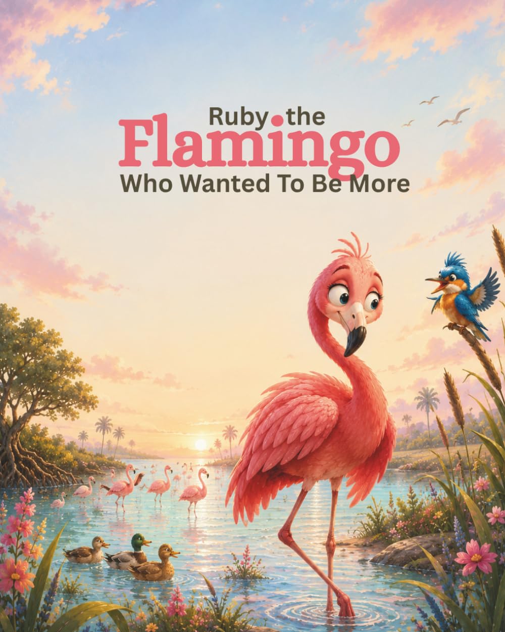 Ruby the Flamingo Who Wanted To Be More: A Heartwarming Children's Picture Book About Self-Confidence, Friendship, and Celebrating Differences (Rhyming story book)
