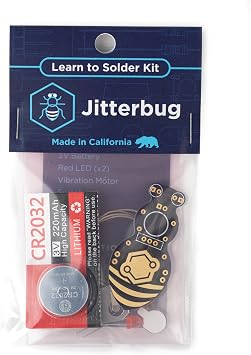 Jitterbug Soldering Kit | DIY Electronics Projects for Beginners | STEM Practice Science Project | Electronic Vibration Motor Circuit Boards with Battery