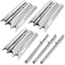 Hiorucet Grill Parts for Vermont Castings CF9030 CF9030LP VC500 VM400 VM400XBP VM450 VM600 VM450SSP, Jenn Air JA460 JA461 JA461P JA580 VTB1 VCHP1, Burner & Heat Plate for Vermont Castings Grill Parts