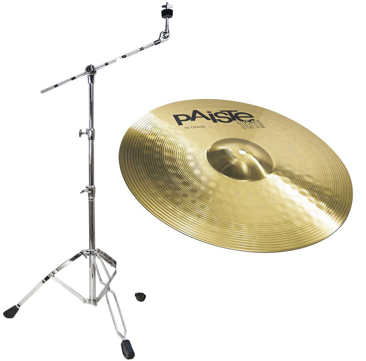 Paiste 101 16 Crash Becken + keepdrum Galgen-Beckenständer