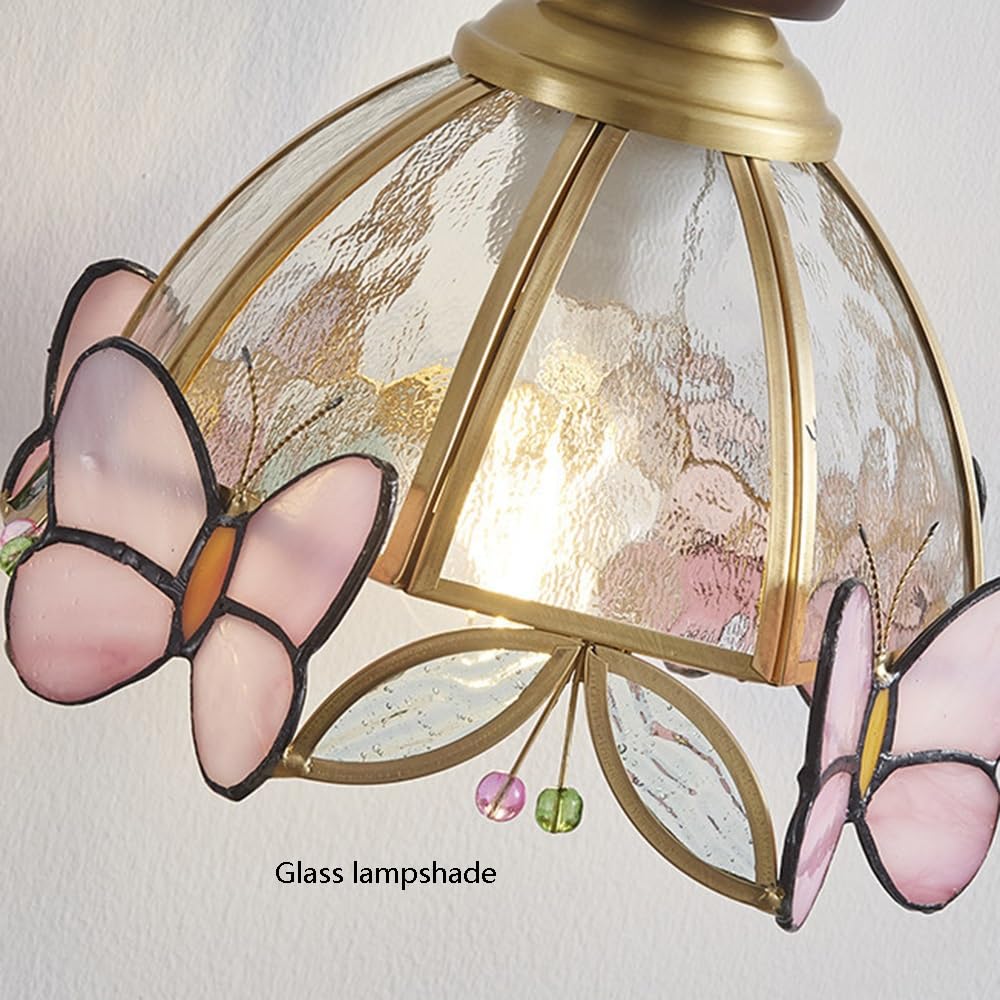 Suspension Papillon Enil, Lampe Suspendue En Bois Et Laiton E26