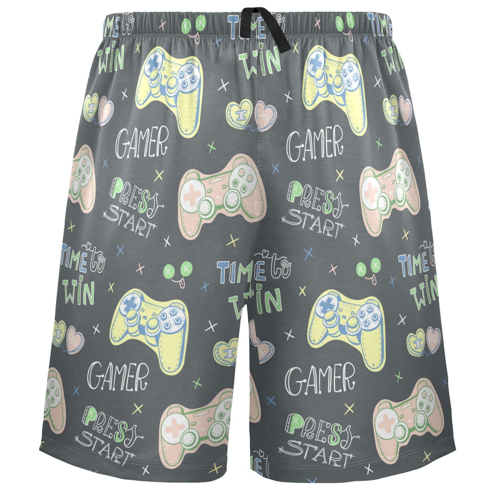 visesunny Mens Sleep Summer Funny Pattern Shorts Lounge Bottoms Soft Comfy Pajama Wear Pants