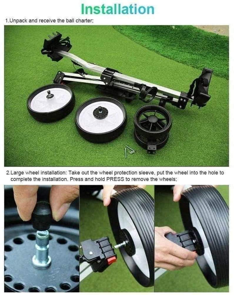 Buy Golf Cart Golf Trolley Golf Push Carts 4 Wheel Golf Cart Push Pull