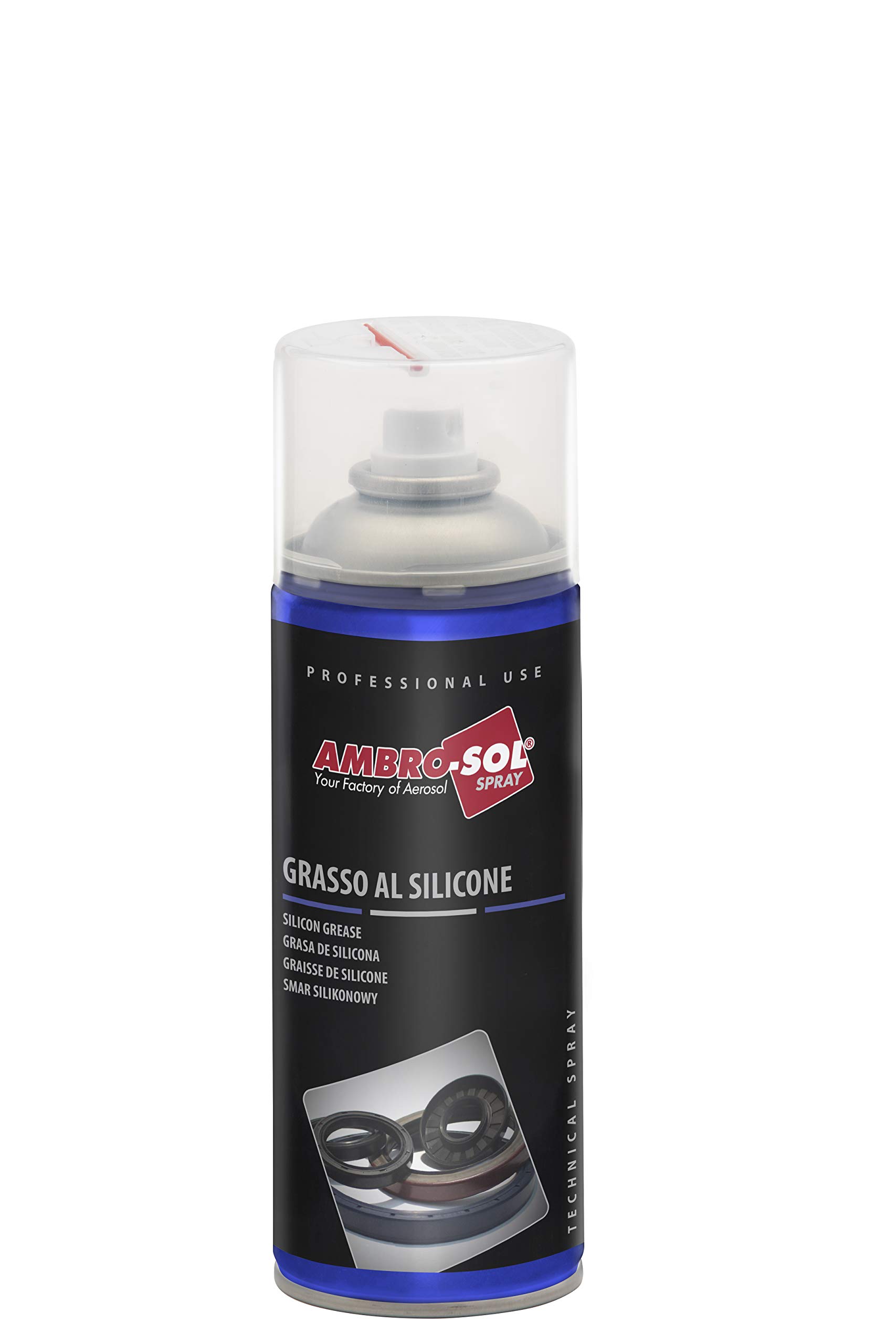 Ambro-Sol G002 Grasso al Silicone, 400 ml, trasparente