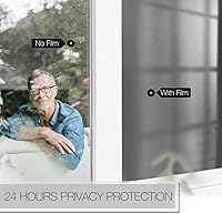 Vista 6 de HIDBEA - Película de privacidad esmerilada para ventana, adherencia estática sin adhesivo, bloqueo solar y ultravioleta, control de calor