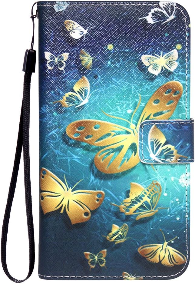 Dooki, Huawei P10 Lite 2017 Case, PU Leather Flip Stand Wallet Cover Case for Huawei P10 Lite 2017 with Credit Card Slot & Wrist Strap (A-01)