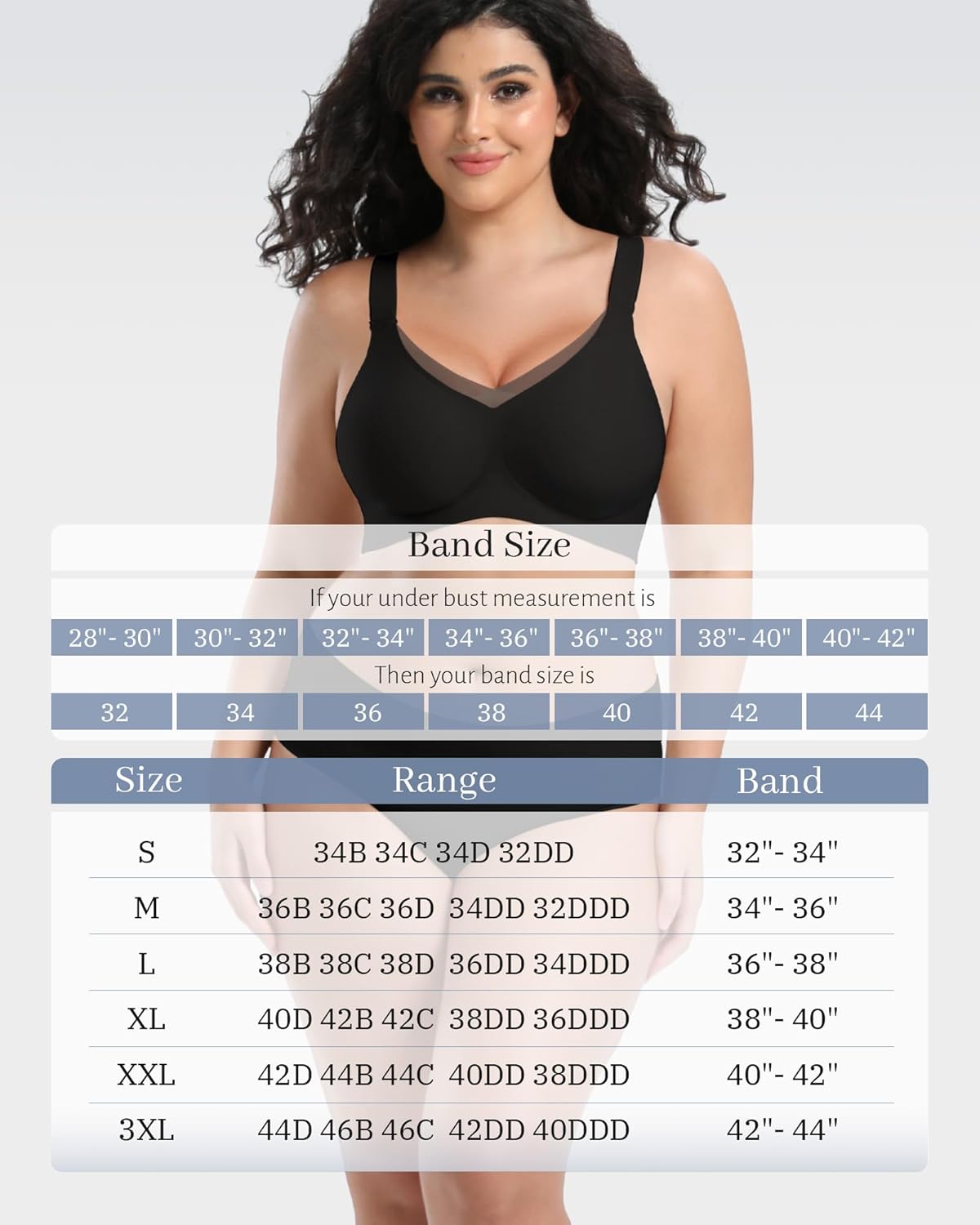 Gailife Womens V Mesh Wireless Bras for Women Full Coverage Seamless Padded Bras No Underwire T-Shirt Bra Bralette - Image 2