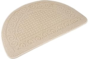 Echaprey Half Circle Non-Slip Bathroom Kitchen Doormat