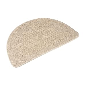 Echaprey Half Round Non-Slip Kitchen Bathroom Toilet Doormat Floor Rug Mat Keeps Your Floors Clean Home Decor Small