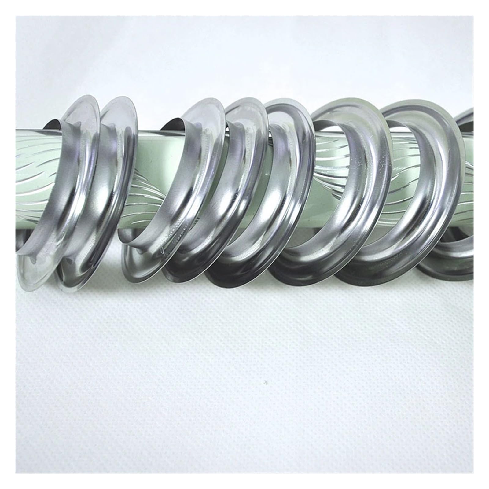 Anelli in Metallo Argentato for Intestazione della Tenda Tenda sospesa all'Ingrosso Occhielli in Metallo economici Accessori passacavo wanglan(60 Pair)