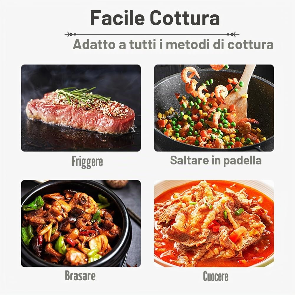 Fornello a gas portatile 5 fiamme, fornello a gas naturale da campeggio all'aperto, fornello BBQ da giardino con copertura antivento e base per camper, appartamento, cucina all'aperto (nero)