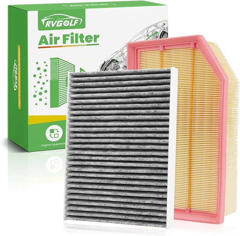 Kit de Filtros de Ar do Motor e Cabine RVgolf para Jeep Wrangler e Gladiator – 2 unidades