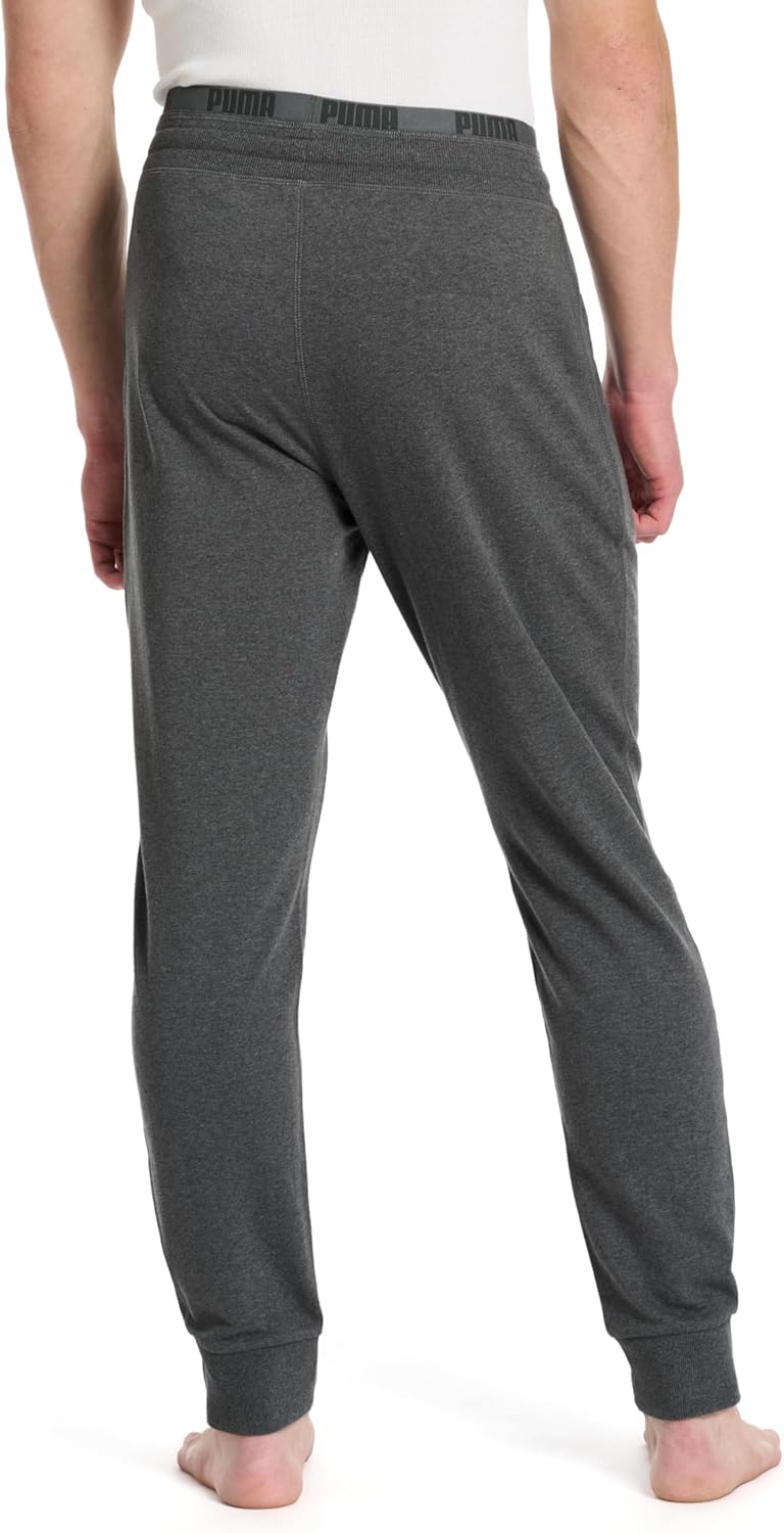 Puma Men's French Terry Lounge Pant with Dual Band and Drawcord