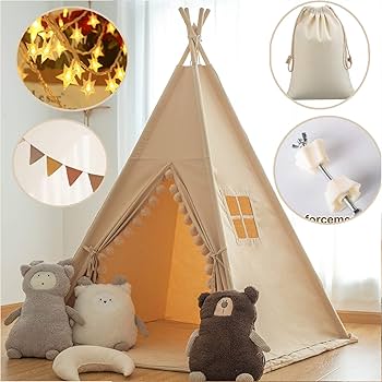 【新品】MEI✖️WE Tepee Tent Multi Amazon.com: wilwolfer Kids Teepee Tent for Girls or Boys