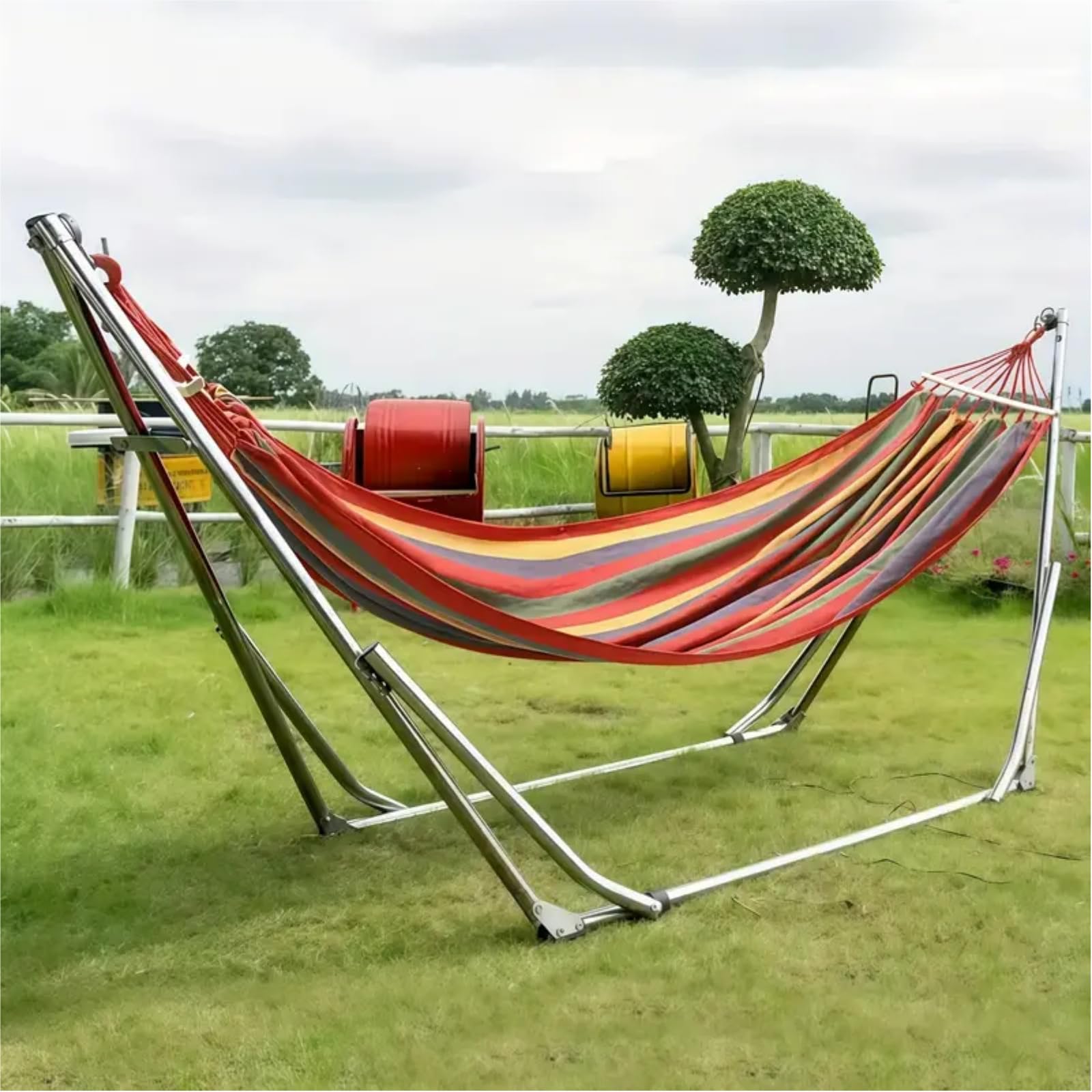 組み立て簡単!ハンモック 自立式スタンド型 専用ケース付き 耐荷重300kg Amazon.co.jp: ハンモック 自立式 折りたたみハンモック 耐荷重300kg