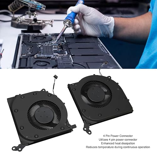 Miniatura 2 de Ventilador de refrigeración de CPU y GPU de repuesto para Lenovo Legion 5 5I 15IMH05 15IMH05H 15ARH05 15ARH05H 15ARH05H, ventilador de enfriamiento