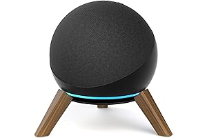 Echo Dot 4th Generation Holder, Wooden Desktop Stand with Better Sound