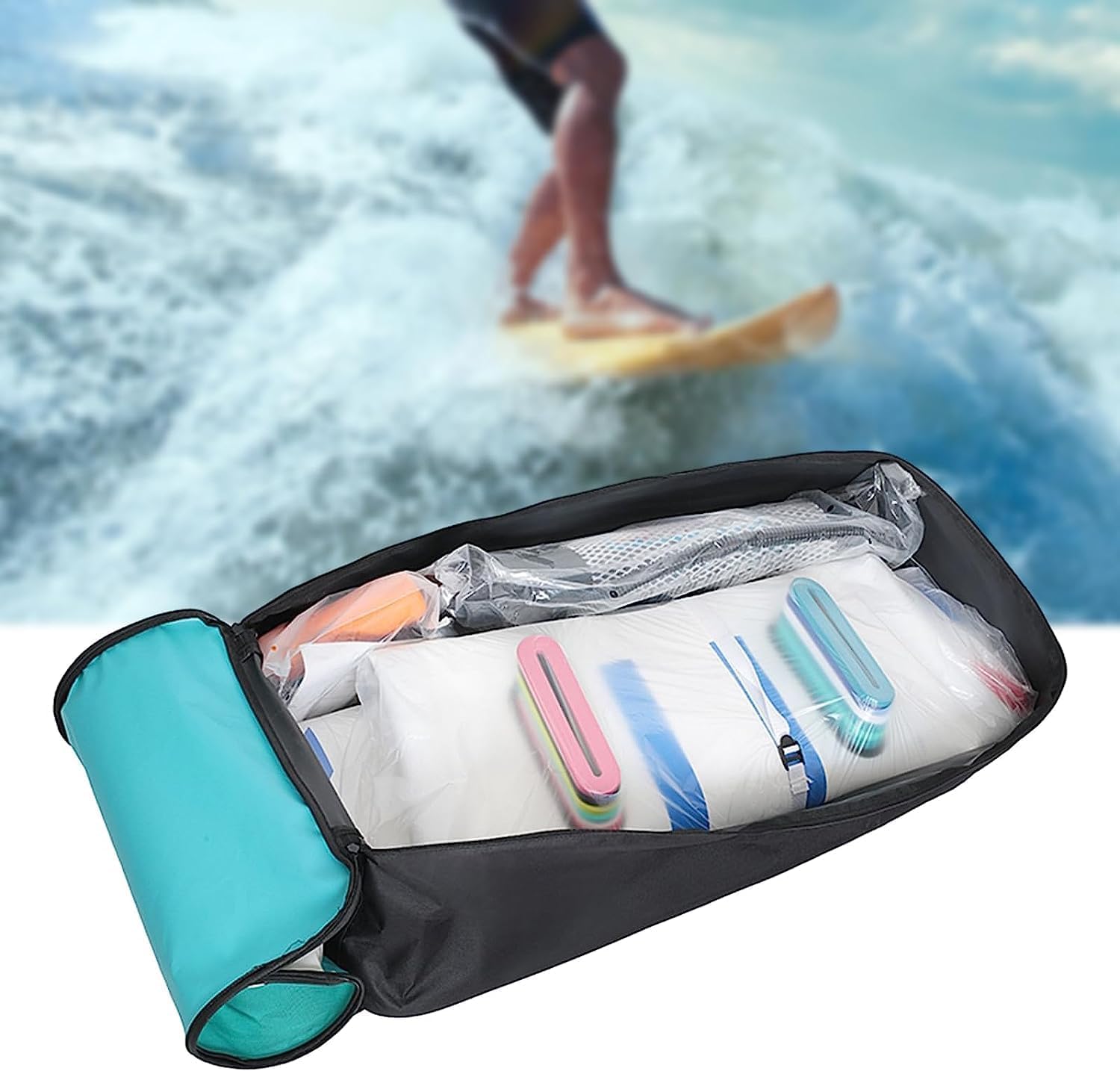 pistro Sac à dos de voyage gonflable pour planche de paddle, sac à dos de transport pour planche de surf