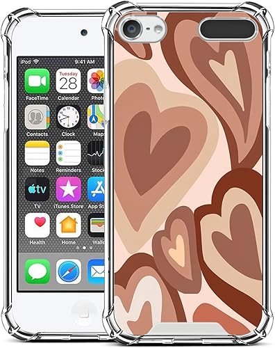 ZIYE Funda compatible con iPod Touch 7 generación, funda transparente para iPod Touch 6 5, funda protectora a prueba de golpes para iPod Touch 5iPod